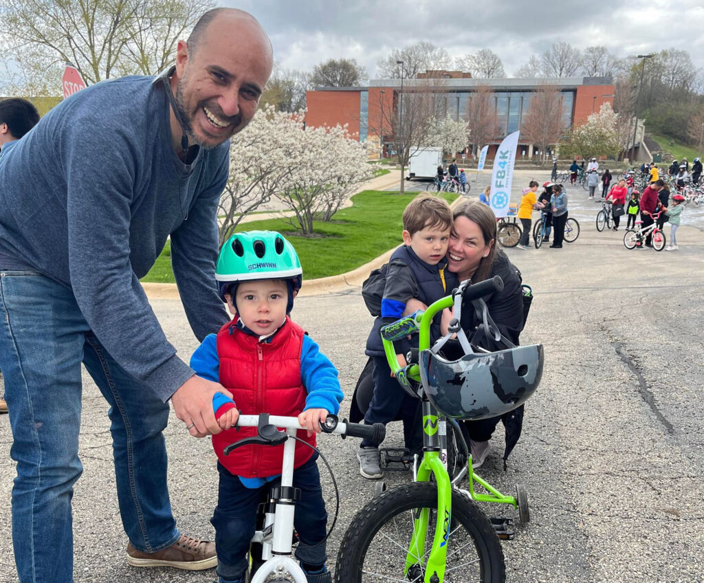 family receives bikes