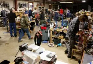 Volunteer night at shop
